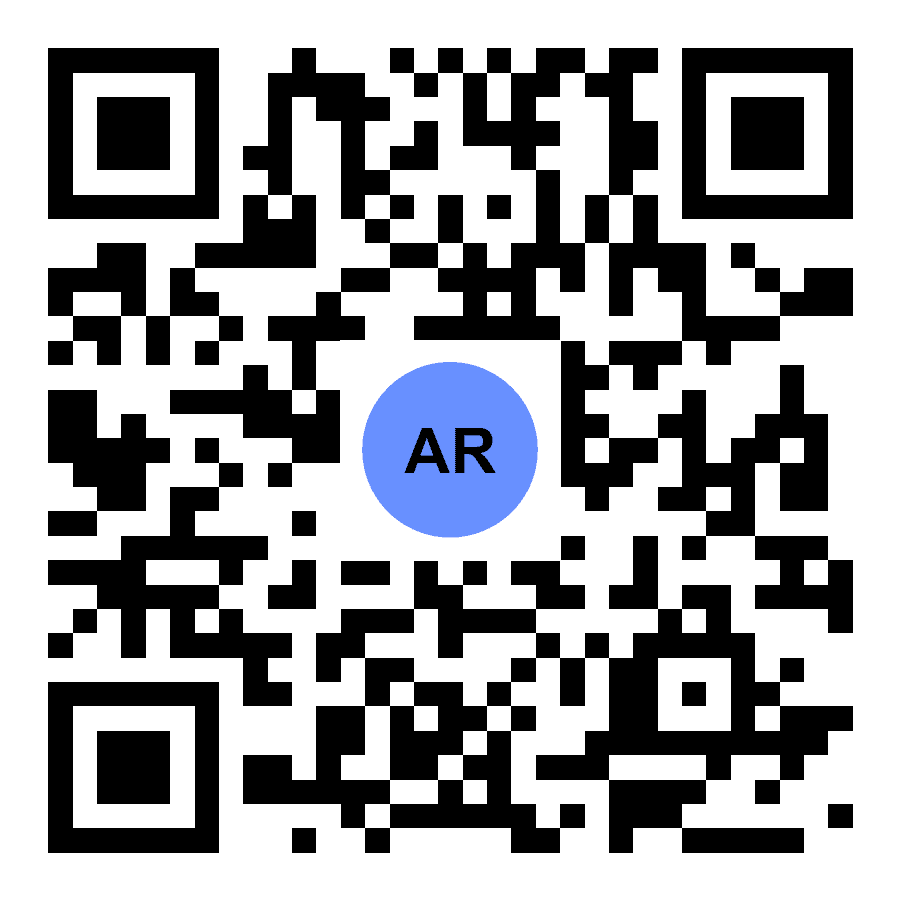 Gems & Checkers Centre Table AR QR Code