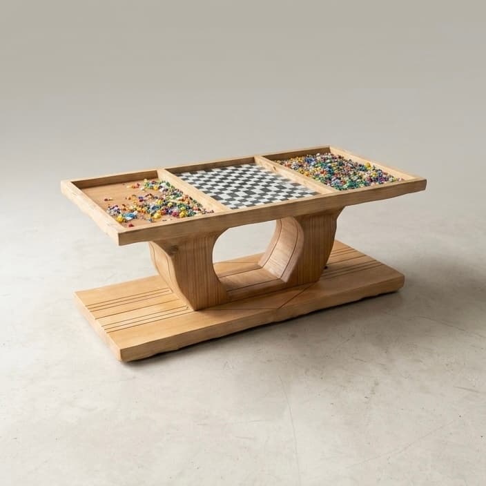 Gems & Checkers Centre Table
